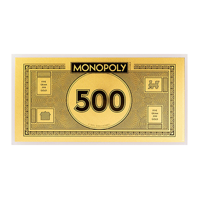 A picture of a Billet Monopoly en or de 5 g (2024)